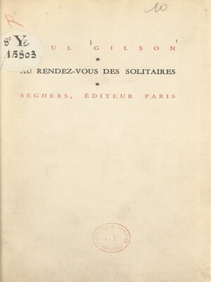cover image of Au rendez-vous des solitaires
